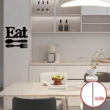 3 قطعة / مجموعة شوكة خشبية قديمة ، ملعقة ولوحة حائط ديكور ، ديكورات خشبية بدائية ، حرفوف خشبية أبجدية لغرفة الطعام ، أبجديات خشبية معلقة ، فن حائط ريفي للمطبخ والمنزل (أسود)