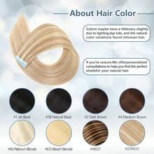 Tape In Hair Extensions Human Hair 20pcs/Pack/30g Remy Straight Invisible Tape Adhesive Hair Extensions Suitable For All People 10-24 Inches - S18/613 - View 7