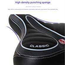 NetHong Bicycle Saddle, Gel Bicycle Seat, Soft, Comfortable, Ergonomic Bicycle Saddle - Black - View 8