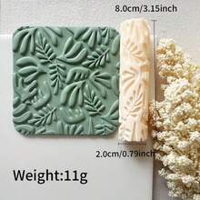 9 Styles Polymer Clay Texture Roller, Flowers Grass Geometric Pattern High-Precision Polymer Clay Crafting Tools For Polymer Clay Earrings Jewelry, Work With Polymer Clay Cutters, 3D Printed Texture Roller - 肌理滾軸 - 查看 18