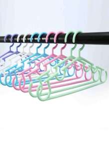 10 szt./zestaw Mini 27x15 cm przenośny wieszak na ubrania dla dzieci/zwierząt, wieszak na ubrania dla małych dzieci, plastikowe wieszaki na ubrania dla dzieci, organizer na ubrania dla dzieci