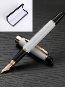 [Customized] 1pc High-Quality Electroplated Elegant Customized Refillable Fountain Pen With 0.5mm Fine Nib, Smooth Writing, Includes 30pcs 2.6mm Ink Cartridges. A Thoughtful Daily Writing/Calligraphy Pen Gift For Coworkers, Family, Valentine's Day, Back-To-School, Graduation, Christmas, Father's Day, Teacher's Day, Thanksgiving, Christmas, Mother's Day, Birthday, Personalized Gift - Multicolor - View 51