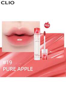 Clio K-Beauty 亮澤迷人唇蜜，保濕液態唇膏，光澤妝感，輕盈舒適，可疊擦，玻璃般光澤，平滑持久，高顯色度，透明透亮，滋養保濕 - 19 PURE APPLE - 查看 5