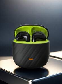 WoSD Fone de Ouvido Sem Fio TWS 5.3 Fone de Ouvido Esportivo Estéreo, Música Estéreo Hi-Fi Móvel e Microfone, Fone de Ouvido para Game de Baixa Latência