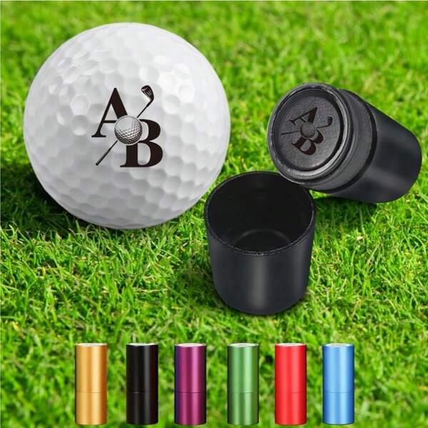 Sello personalizable para pelotas de golf, sello autoentelinte para marcador de pelotas de golf - Marcador de pelotas de golf reutilizable, accesorios y regalos unisex, sello de alta calidad para pelotas de golf: Deja tu marca en cada tiro