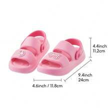 Miniso Dép nữ Barbie Sunshine Series siêu dày, chống trượt, được phun sơn, kiểu dáng thời trang, nhẹ và thoáng khí, thích hợp sử dụng hàng ngày trong nhà và ngoài trời, món quà bất ngờ ngọt ngào, chất liệu EVA (1 chiếc) - Hoa hồng đỏ và trắng - Xem 7