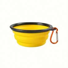 1 pezzo Ciotola da viaggio per cani pieghevole di alta qualità - in TPR durevole, design portatile e pieghevole rapido con moschettone, ottima per nutrire e dare acqua agli animali domestici durante le avventure all'aperto