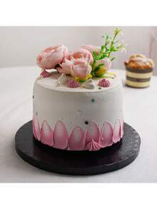 1/2/3/4 miếng đế bánh tròn 8/10/12 inch màu trắng/vàng, đế bánh, hoàn hảo để làm bánh DIY và bánh ngọt, phụ kiện nướng bánh cho bếp gia đình - màu đen - View 4