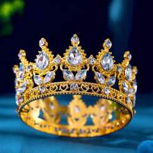 Coroas de Ouro Incrustadas de de Luxo para Concursos de Beleza e Casamentos