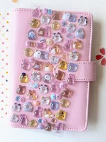 Nayiben 1pc Cartoon 3D Rhinestone Stickers, Cartoon Animal Self-Adhesive Sticker For Scrapbooking And Stationery Decoration, Craft Stickers Suitable For DIY Projects And Office Supplies,School Supplies,Back To School