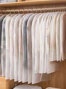 1 sac de praf pentru haine, buzunar transparent lavabil, husă de agățat pentru haine, husă de praf pentru costum, husă de protecție pentru sortarea hainelor, saci de haine agățați cu fermoar complet, huse de protecție pentru haine semitransparente pentru organizarea dulapului, material PEVA rezistent la praf și mucegai, potrivit pentru depozitarea hainelor sezoniere, economisește spațiu și este ușor de utilizat, protejează hainele de praf, umiditate și molii, perfect pentru acasă și dormitor de călătorie, organizator, depozitare acasă