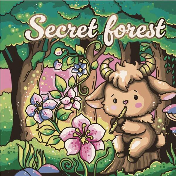 Mergulhe na exploração do tema da Floresta Misteriosa! As criaturas mágicas desenhadas à mão e os belos padrões de plantas neste livro de pintura farão com que os amantes da arte não consigam resistir. O papel grosso de 180g à prova de tinta garante que a tinta não borre, mesmo com o uso de marcadores. O padrão é requintado e as linhas são nítidas. Livro de Pintura, Volta às Aulas, Material Escolar