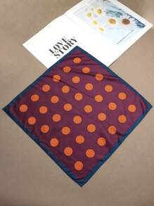 1pc Men's Floral Geometric Pocket Square/Handkerchief, Suitable For Suits, Business, Street Style