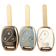 Jingyuqin TPU Car Key Case Cover For Fit CIVIC JAZZ Pilot Accord CR-V Freed Freed Pilot StepWGN Insight Key Shell - Multicolor - View 6