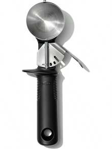 OXO Good Grips - Cuchara de helado clásica, Negro - Curvo - Ver 1