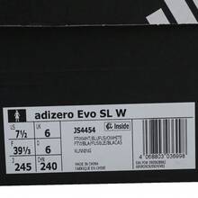 Adidas Zapatillas de running de caña baja Adizero Evo SL W para mujer, Modelo# JS4454 - Azul - Ver 7