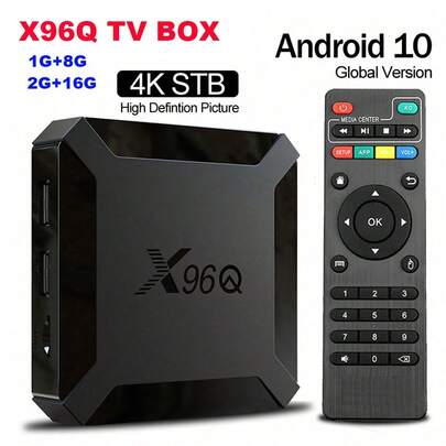 2GB 16GB X96Q Android 10.0 TV Box Allwinner H313 Quad Core 4K 2.4G Wifi Smart Player X96 1GB 8GB Set Top Box
