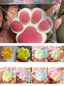 新款葡萄猫爪挤压减压玩具，抗压力水果橙子猫爪软粘土感觉缓解玩具 - 彩色 - 查看 11