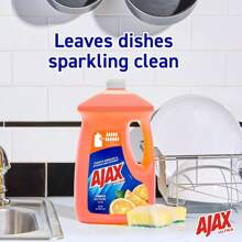 Ajax Ultra Liquid Dish Soap Orange Scent, Triple Action, 90 Fl Oz Bottle