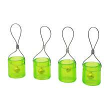 1 pieza Objetivo de campana colgante para práctica de tiro con tirachinas para exteriores, campanas transparentes, regalo de fiesta y cumpleaños para hombres y mujeres