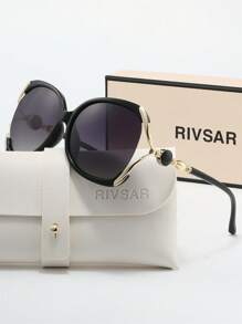 Óculos de Sol Polarizados de Moda Retrô RIVSAR para Mulheres, Acessório Elegante para Festa, Viagem, Reunião, Verão, Joia, Férias, Marca Premium, Presente de Festival, Dia dos Namorados, Natal, Halloween, Presente Ideal para Passeios, Praia, Férias à Beira-Mar e Presentes para Família e Amigos