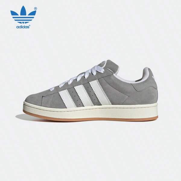 Adidas Tênis casual confortável Adidas Originals Campus 00S unissex de cano baixo, cinza