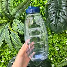 Refrigerator Water Bottle Hygienic Lid 1.5 Liters Premium Resistant Juice Jar Colors - Màu xanh lam - Xem 5