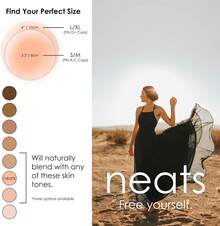 ¡RecomendadoNEATS Cubrepezones para Mujeres, Pétalos de Pecho de Silicona Reutilizables, Adhesivos e Invisibles¡Top de Temporada - Perla - Ver 7