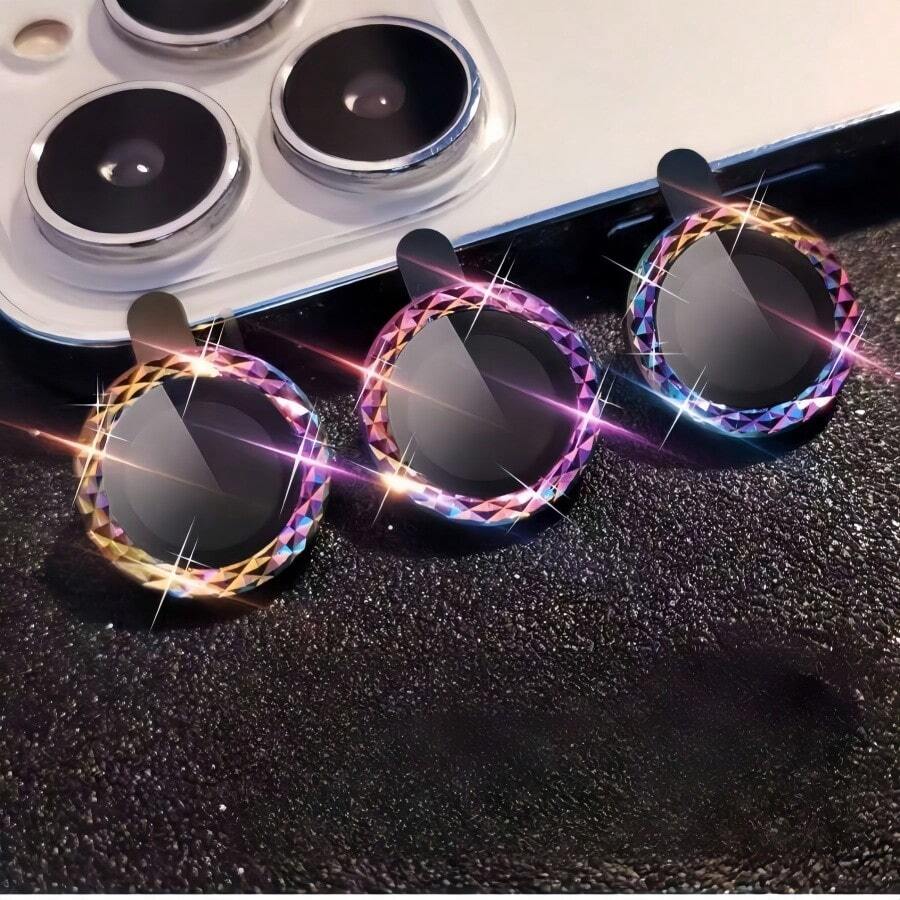 [Miếng dán màn hình họa tiết kim cương] Miếng dán màn hình nhiều màu sắc cho iPhone 11/12/13/14/15/16 Pro Max/17/17 Pro/17 Pro Max/17 Air/16e, Miếng dán bảo vệ màn hình chống nổ cao cấp, Kính cường lực 9H, Chống trầy xước, Chống bám vân tay, Họa tiết kim cương nhiều màu sắc, Phụ kiện thời trang cá tính, Siêu mỏng, Cắt chính xác, Cần thiết cho chụp ảnh bằng điện thoại, Họa tiết hình thoi