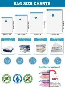 11 pièces Sacs de scellage sous vide pour voyages estivaux, sacs de rangement sous vide en plastique PVC transparent, sacs de rangement sous vide pour vêtements, essentiels de rangement gain de place, sacs de stockage sous vide grande capacité, sacs de rangement sous vide pour vêtements à la maison, sacs de stockage sous vide pour voyages, sacs de stockage sous vide anti-moisissure et anti-poussière, pour couettes, vêtements, chaussures, sous-vêtements
