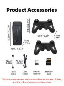 1 Set Of Home Game Console With 30000 Retro Classic Games 9 Simulators Like FC/GBA/PS1 Support Connect To 4K HD TV/Projector With 2 Wireless Controller For Two-Player Game Nostalgic Arcade Joystick Party Gathering Interactive Card-Type Red And White Machine Birthday Gift For Husband And Boyfriend