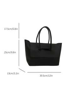 Old Moeny 轻便简约翻盖大容量手提包，适合青少年、女性、大学生、年轻职业人士和上班族，是大学、通勤、户外活动、旅行和郊游的理想之选，也是返校、大学、高中、工作、商务、通勤和休闲商务场合的完美选择。 - 黑色 - 查看 9