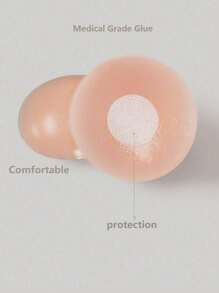 1/5/10 Reusable Silicone Nipple Strips For Women, Nude, With Silicone Breast Lift, Non-Slip/Breathable Seamless Self-Adhesive Invisible Nipple Strips, Strap, Lingerie And Lingerie Accessories, Outdoor Sports, Skin Tone/Light Pink/Bra Lift, Skin Tone, Wedding, Halter Top With Anti-Sag, Push-Up/Round/Flower Shape