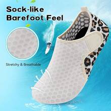 Scurtain Barefoot Shoes Women Men Beach Swim Aqua Socks Summer Quick-Dry Sandals Slippers - Spleopard - 查看 3