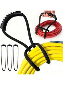 1 pieza Correa de almacenamiento resistente de 22 pulg. con asa de agarre fácil - Organizador de cuerdas y mangueras, solución de ahorro de espacio para el hogar, garaje, barco, caravana y talla grande - Almacenamiento seguro, versátil y sin esfuerzo