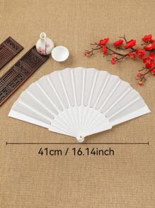 1/2/3PCS Ethereal Crinkled White Hand Fan ✧ Customize As Qixi Keepsake/Christmas Decor/Wedding Prop ✧ Year-Round Ceremonial Charm~Hanfu Accessories ✧ Bridal Bouquet Fan ✧ Festive Gifts ✧ Summer Breeze Companion