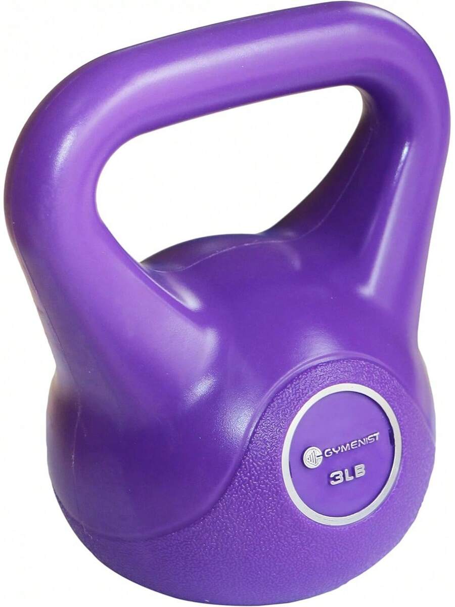 GYMENIST Exercise Kettlebell Fitness Workout Body Equipment Choose Your Weight Size (3 LB) - 1 - View 1
