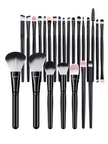 12/24/44pcs Makeup Tool Set, Includes: 1 Multi-Function Zipper Waterproof Makeup Bag + 24 Makeup Brushes + 4 Makeup Sponges + 2 Mini Makeup Sponges + 4 Triangle Powder Puffs + 8 Mini Cushion Powder Puffs + 1 Makeup Brush Cleaning Tool. - Multicolor - View 13
