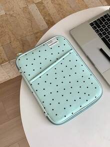 Funda para portátil estilo coreano, bolsa para portátil multifuncional y con absorción de golpes compatible con portátiles de 10/11/12.9 pulgadas y 13 pulgadas - verde menta - Ver 9
