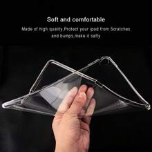 1pc Transparent Tablet Protective Case, Compatible With Huawei MediaPad/MatePad SE/MediaPad T5/MatePad T8/Enjoy Tablet 2/Honor Pad X8/X8 Pro/Pad X9/MatePad Pro 12.2/11.5/10.4 Inch, Adopts Angle Airbag Anti-Drop Design, Single-Handed Grip, All-Round Drop Protection - Clear - View 3