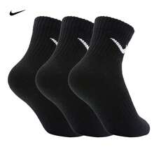 3 双 NIKE U EVERYDAY LTWT ANKLE 吸湿排汗棉混纺休闲训练袜，黑色 - 黑色 - 查看 6