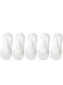 Socks   Ren Summer Thin Lace Lace Socks Maple Leaf Women's Short Socks Middle Socks Hollow Breathable Non Slip Mesh Socks