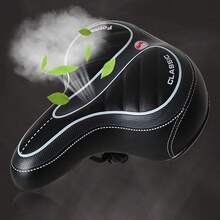 NetHong Bicycle Saddle, Gel Bicycle Seat, Soft, Comfortable, Ergonomic Bicycle Saddle - Black - View 6