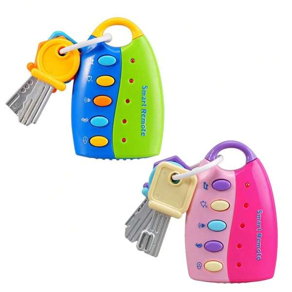 Musical Smart Remote Key Toy For Baby, Toddler, And Kids, Toy Car Keys And Remote With Light And Sounds,Back To School