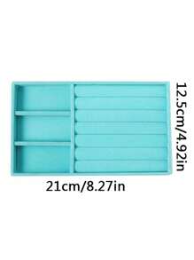 1 Stück transparente 3-lagige 72-Fach Schmuckaufbewahrungsbox für Damen Ohrringe, Ringe, Ketten, Armbänder. Schubladenart 3-lagige 72-Fach abnehmbare Großraum-Nagel- und Nageldekorations-Organizer