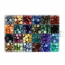 24 Color Hexagonal Sealing Wax Beads, 600Pcs Sealing Wax Beads, Wax For Wax Seal Stamps, Sealing Wax Beads For DIY Envelope Decor, Wedding Invitations, Cards, Postcards, Gift Packing, Crafts, Scrapbooking