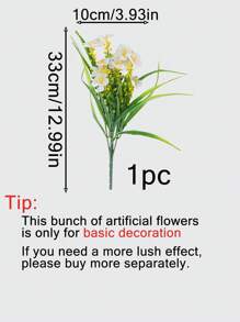 1/2pcs Set Sturdy Plastic Rattan Vase & Artificial Flower Arrangement, Dry Flower Vase Decor For Dining Room, Living Room, Balcony, Cafe, Bedroom, Study, Party, Valentine's Day Gift, Non-Waterproof Plastic Vase