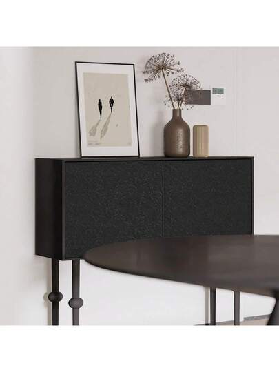 Roll Zwart Imitation Zijden Home Self Adhesive Peel Stick Wand Paper, Room Bedroom ,Living ,Kitchen Cabinets Stickers, Thicken Removable Contact Paper Countertops Furniture Renovation Wallpaper view 6