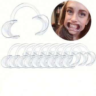 10/20/30pcs Cheek Retractors Mouth Openers, Suitable For Dental Care, Party Role Play, Dental Challenge Games, Perfect Teeth Decoration