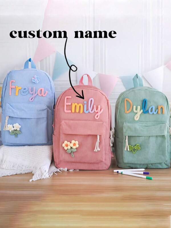 1pc Custom Kids Backpack -Custom Toddler School Bag, Cute Birthday Gifts For Children, Back To School,